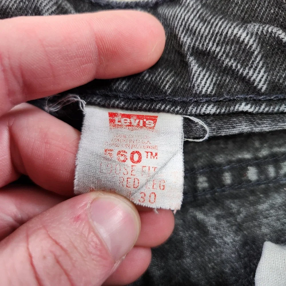 Vintage Levis 560 Jeans Men 36x30  *READ Black Denim Relaxed Taper Baggy Dad USA